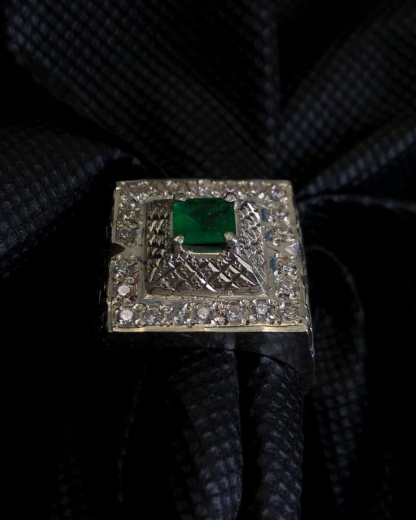 106.22 Carats Hand Made Natural Beautiful Panjshir Emerald Ring for Men