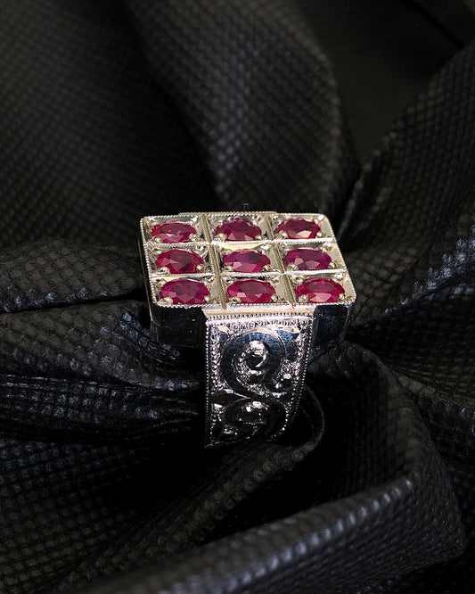 78.44 carats Hand made Natural Ruby Ring for Men