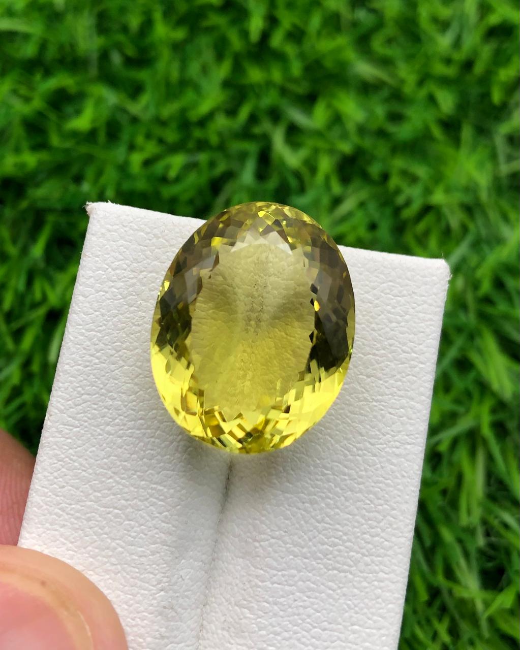 23.73 carats Lemon Quartz from Africa Loose Gemstone