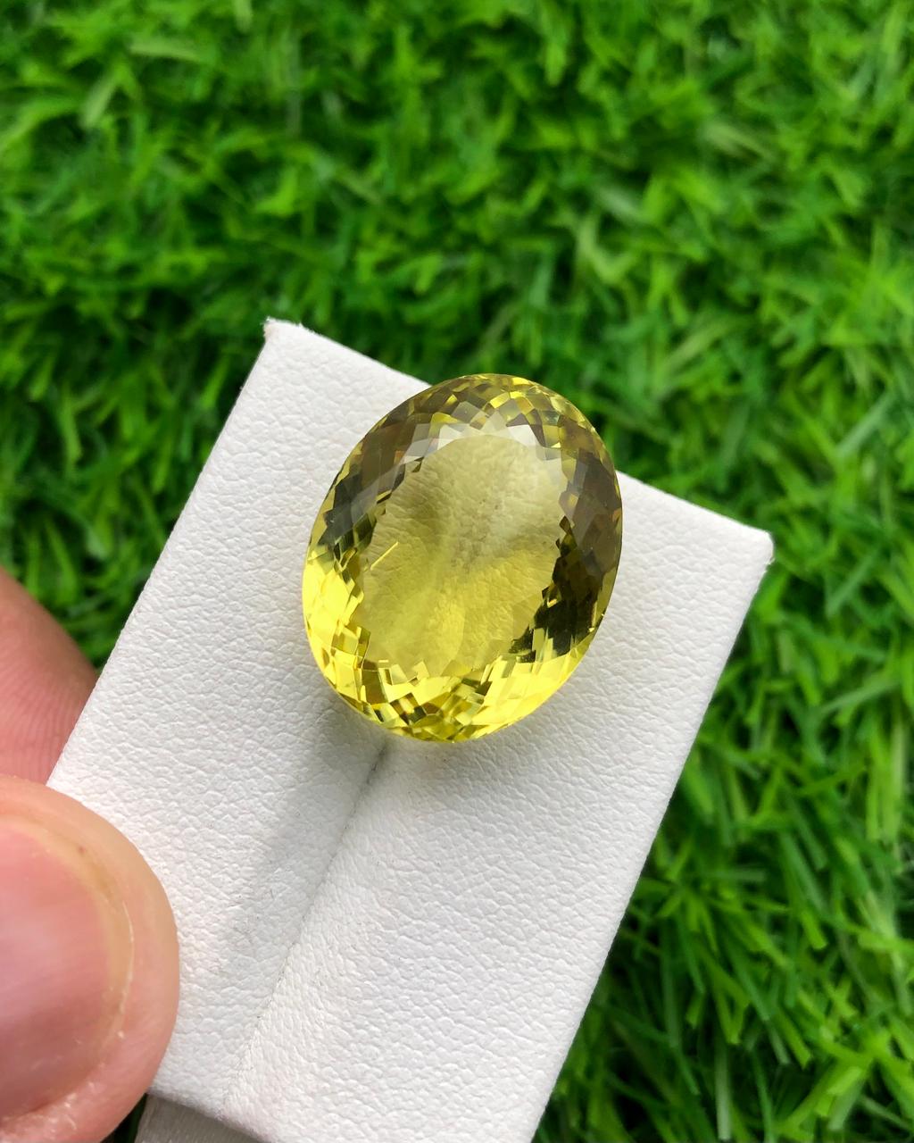 23.73 carats Lemon Quartz from Africa Loose Gemstone