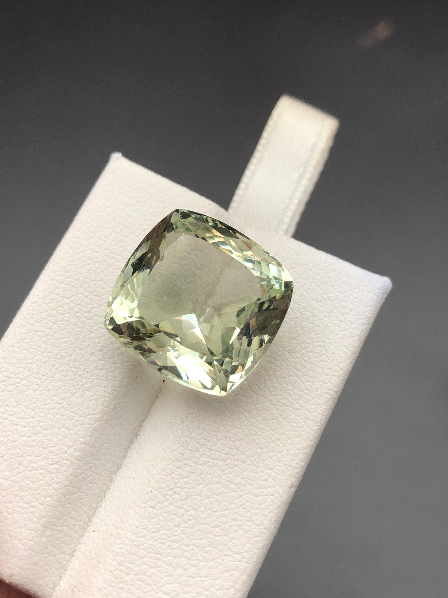 30.56 carats Green Amethyst from Africa Loose Gemstone