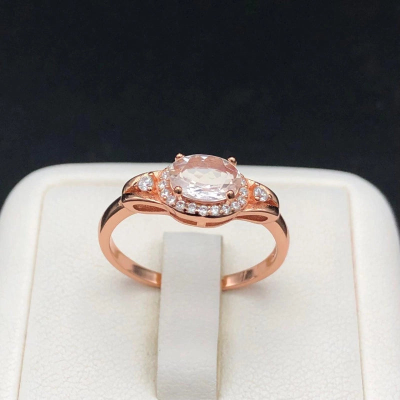 27.70 Carats Natural Morganite Ladies Set Sterling Silver 925