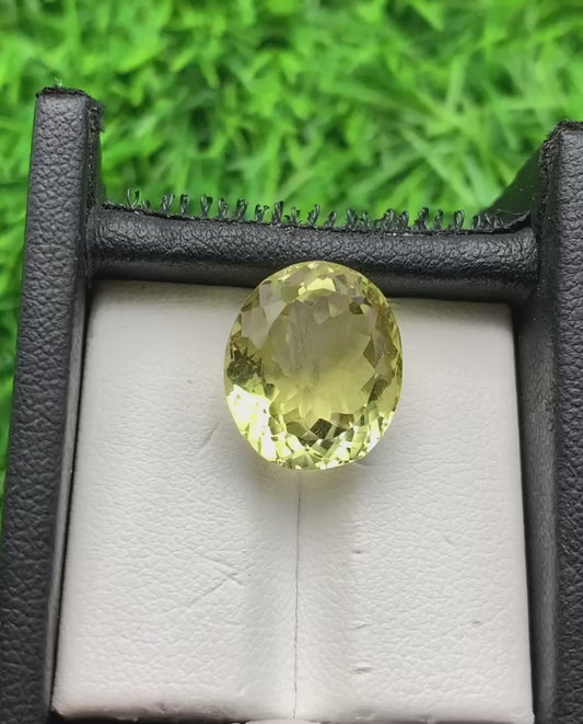 11.32 carats Lemon Quartz from Africa Loose Gemstone